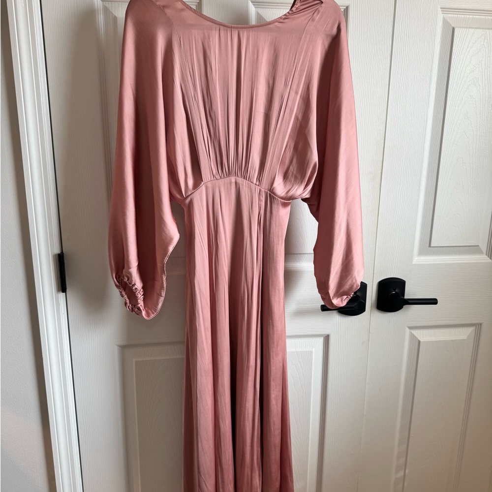Elegant Pink Maxi Dress